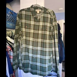 XL green Duluth Trading Co, flannel